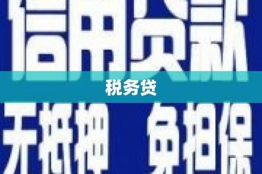 晋江税务贷