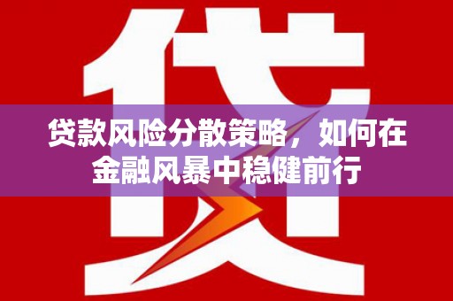 呼伦贝尔贷款风险分散策略，如何在金融风暴中稳健前行