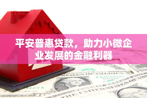 观音平安普惠贷款，助力小微企业发展的金融利器