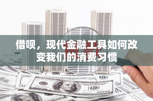 昆都仑借呗，现代金融工具如何改变我们的消费习惯