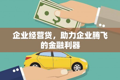天津企业经营贷，助力企业腾飞的金融利器