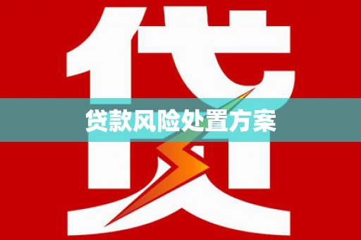 铜山贷款风险处置方案
