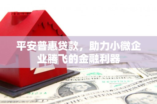 章贡平安普惠贷款，助力小微企业腾飞的金融利器