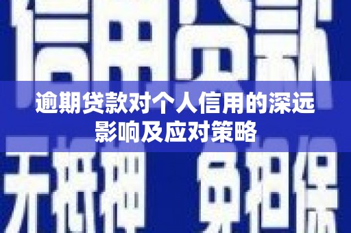 苏尼特右旗逾期贷款对个人信用的深远影响及应对策略