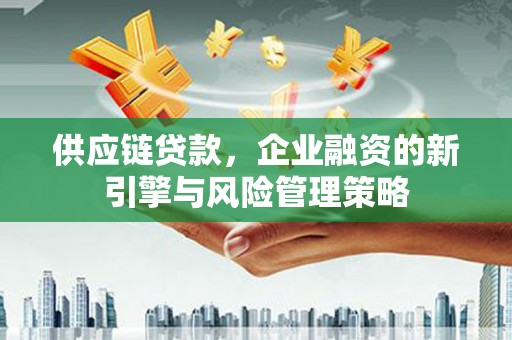 黄梅供应链贷款，企业融资的新引擎与风险管理策略