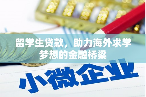 赤坎留学生贷款，助力海外求学梦想的金融桥梁