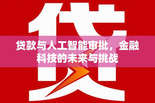 珠晖贷款与人工智能审批，金融科技的未来与挑战