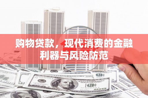 卑南购物贷款，现代消费的金融利器与风险防范