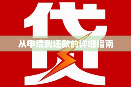 泾河从申请到还款的详细指南