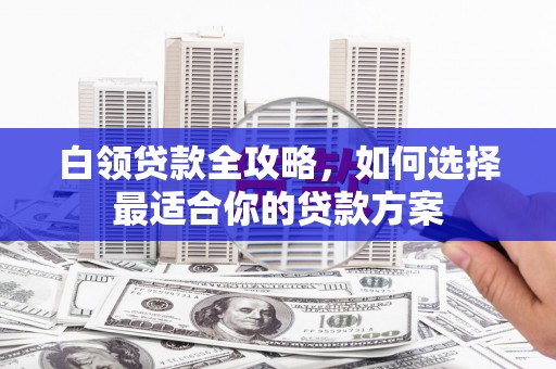 称多白领贷款全攻略，如何选择最适合你的贷款方案